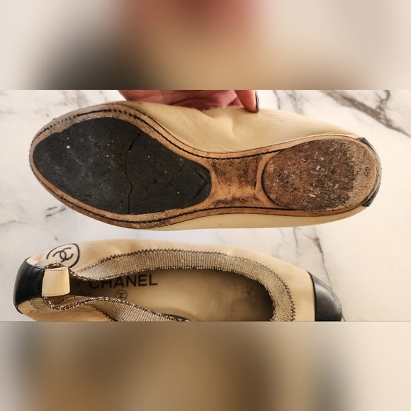 Chanel Ballet Flats Sz 10 - Picture 4 of 9